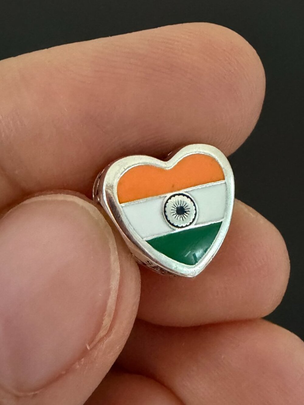 Pandora INDIA Flag Exclusive Charm